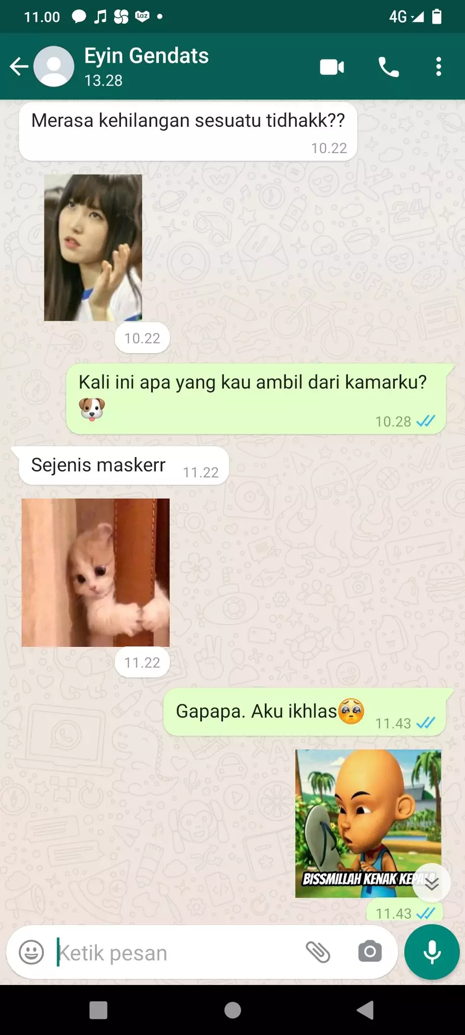 Chat ngeselin tapi lucu © berbagai sumber