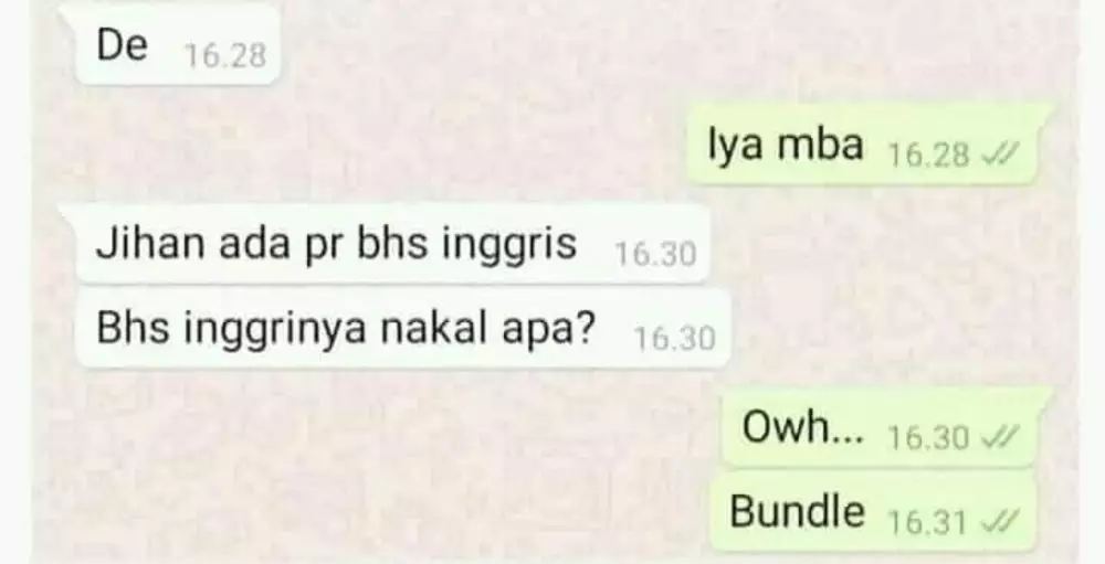 Chat ngeselin tapi lucu © berbagai sumber