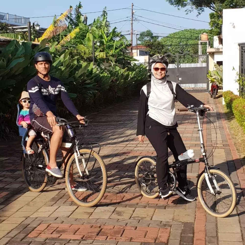 Seleb olahraga bareng anak © 2021 brilio.net