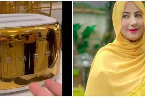 7 Alat dapur Tasyi Athasyia ini mewah, kulkasnya jadi sorotan