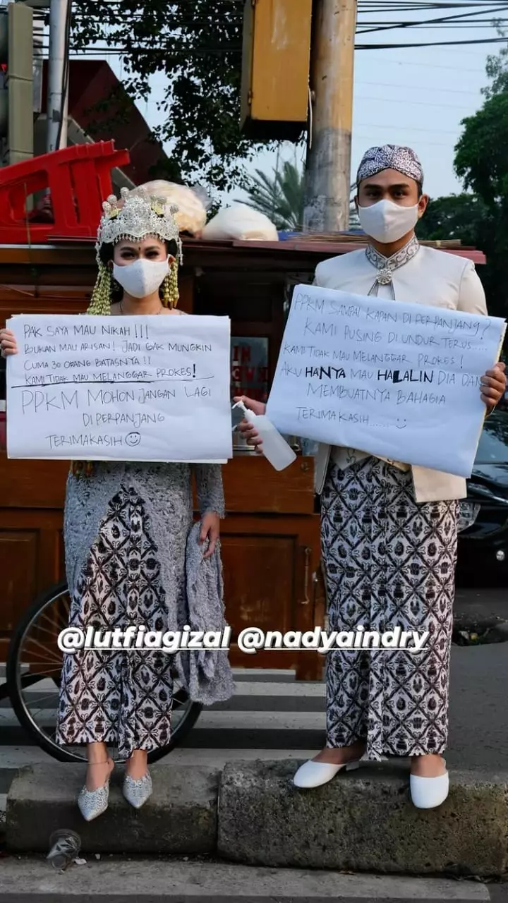 aksi protes lutfi agizal © instagram