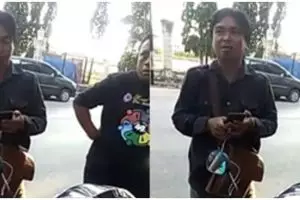 Aksi debt collector gagal tarik motor di jalan, pucat diinterogasi
