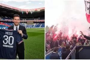Postingan pertama Lionel Messi usai gabung PSG, foto bareng petinggi