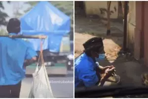 Kisah penjual pisang jalan puluhan kilo demi beli kuota internet anak