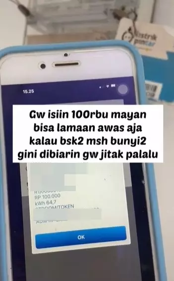 Terganggu suara token listrik © Istimewa