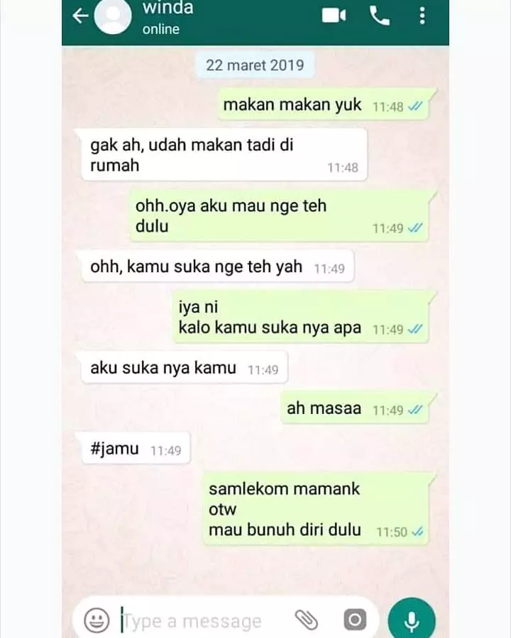 chat lucu dikira bilang sayang © 2021 1cak.com