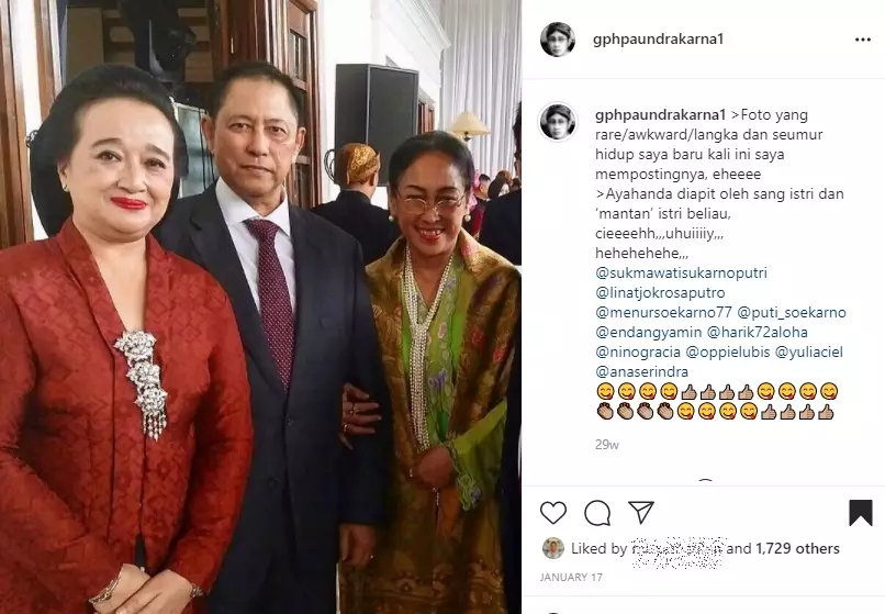 momen kenangan paundrakarna dan ayahnya © instagram