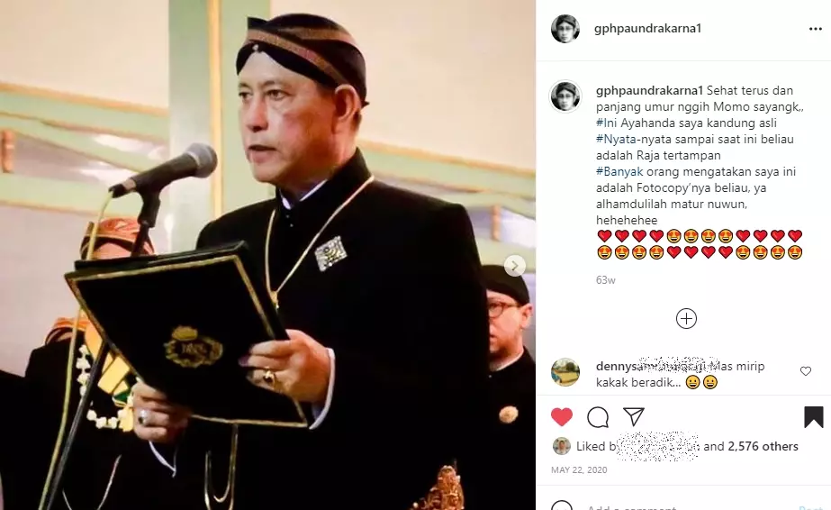 momen kenangan paundrakarna dan ayahnya © instagram
