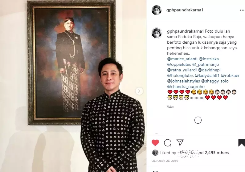 momen kenangan paundrakarna dan ayahnya © instagram