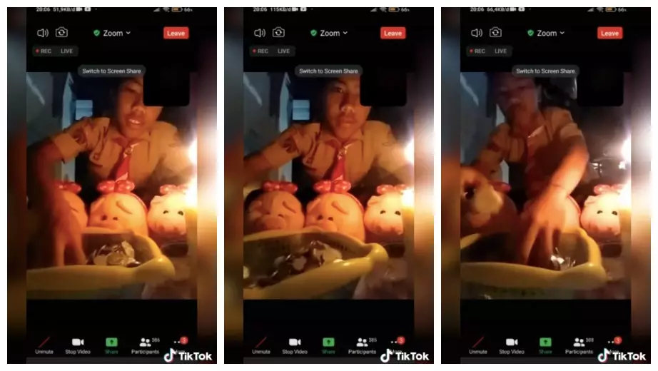 pelantikan pramuka online © TikTok