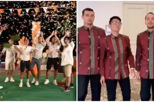 7 Potret groomsmen acara Malapeh Bujang Rizky Billar, gayanya gagah