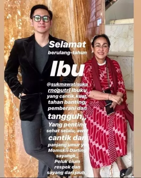 7 Potret kebersamaan Paundrakarna dan ibunda sukmawati berbagai sumber