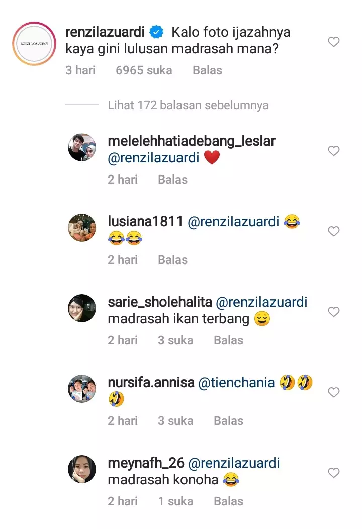 Komentar kocak di postingan Lesty Billar © 2021 brilio.net