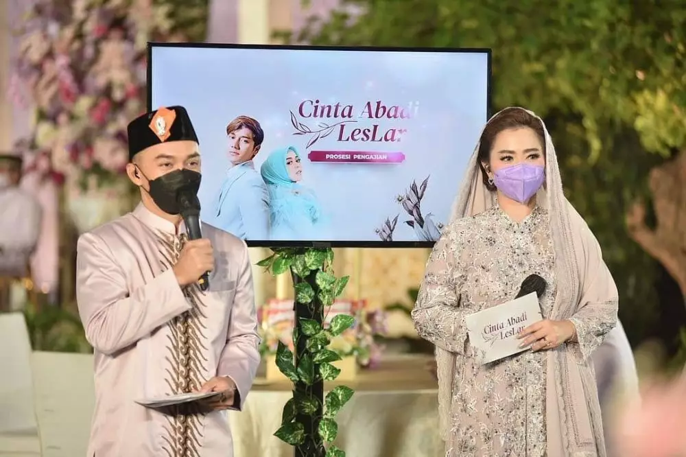 potret pengajian Lesty dan Billar © 2021 brilio.net Instagram