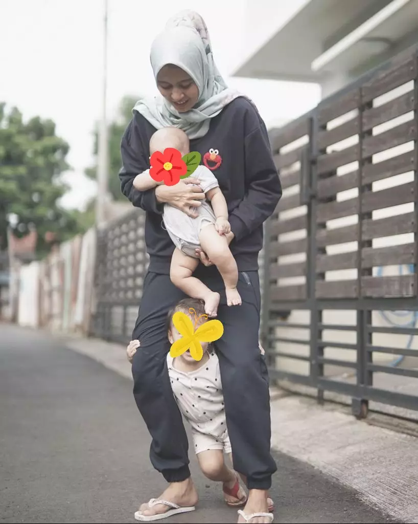 Istri TNI-Polri momong anak © 2021 brilio.net