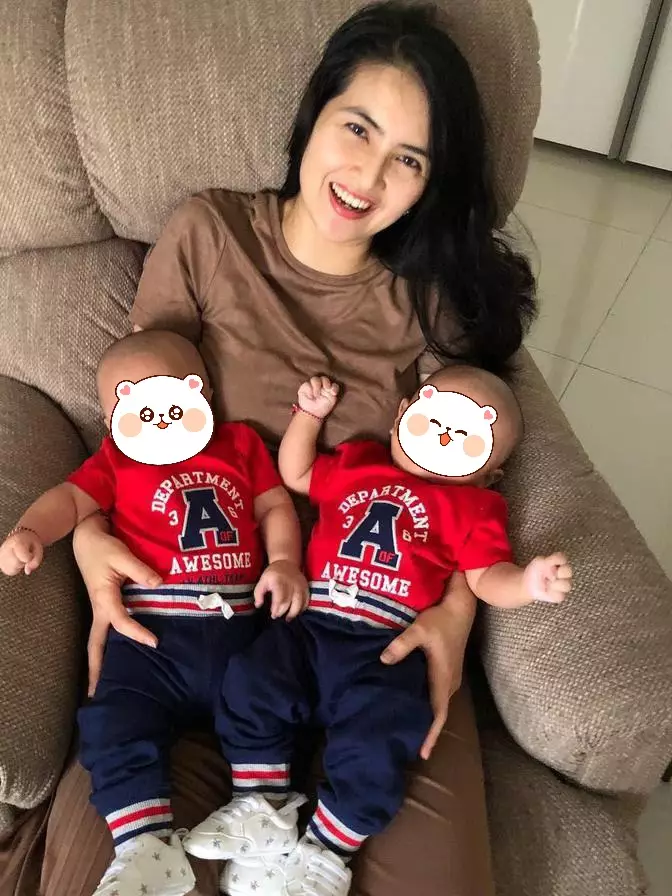 Istri TNI-Polri momong anak © 2021 brilio.net