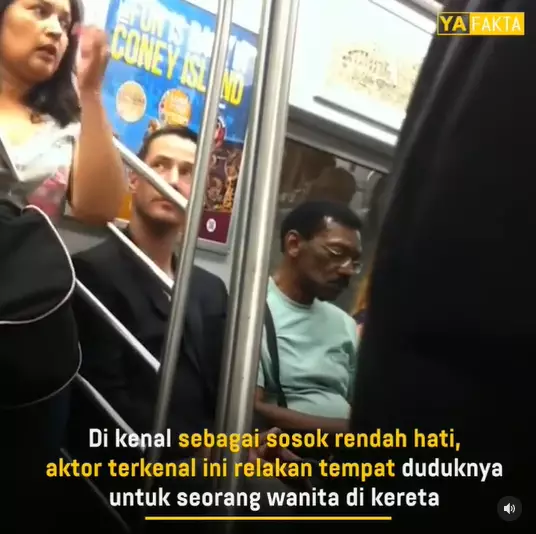 Viral video lawas Keanu Reeves di kereta Instagram Viral video lawas Keanu Reeves di kereta Instagram