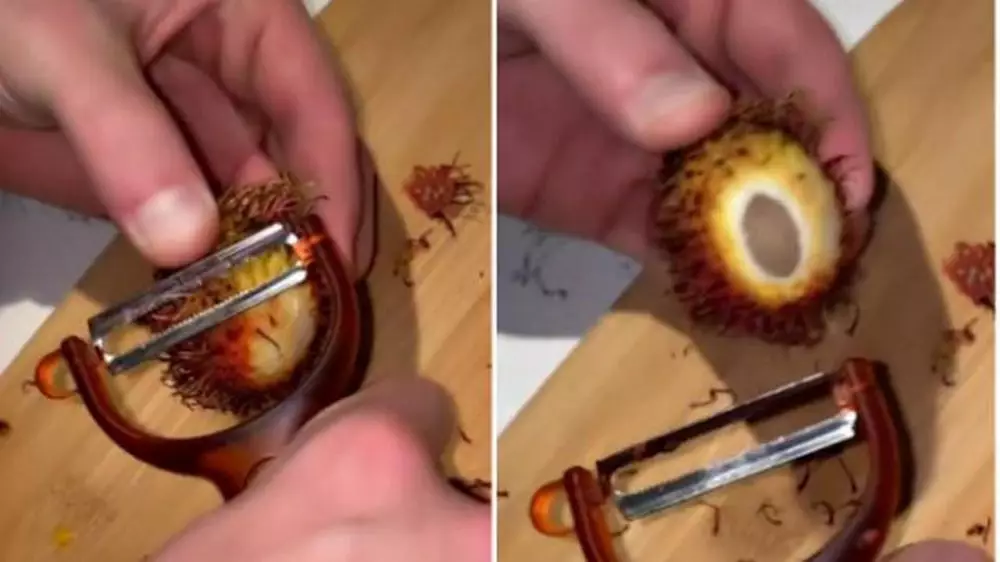 cara lucu orang kupas makanan © 2021 instagram.com