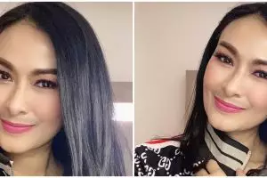 Sedang review makanan, paras Iis Dahlia ini malah bikin salah fokus