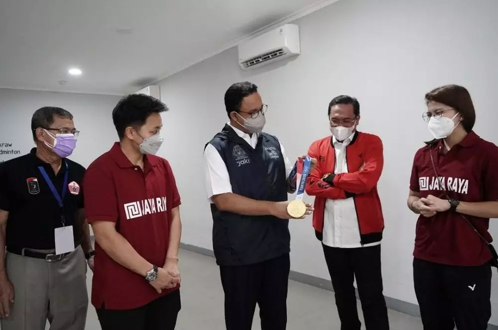 peresmian gedung emas greysia dan apriyani © instagram peresmian gedung emas greysia dan apriyani © instagram