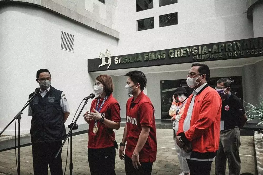 peresmian gedung emas greysia dan apriyani © instagram peresmian gedung emas greysia dan apriyani © instagram