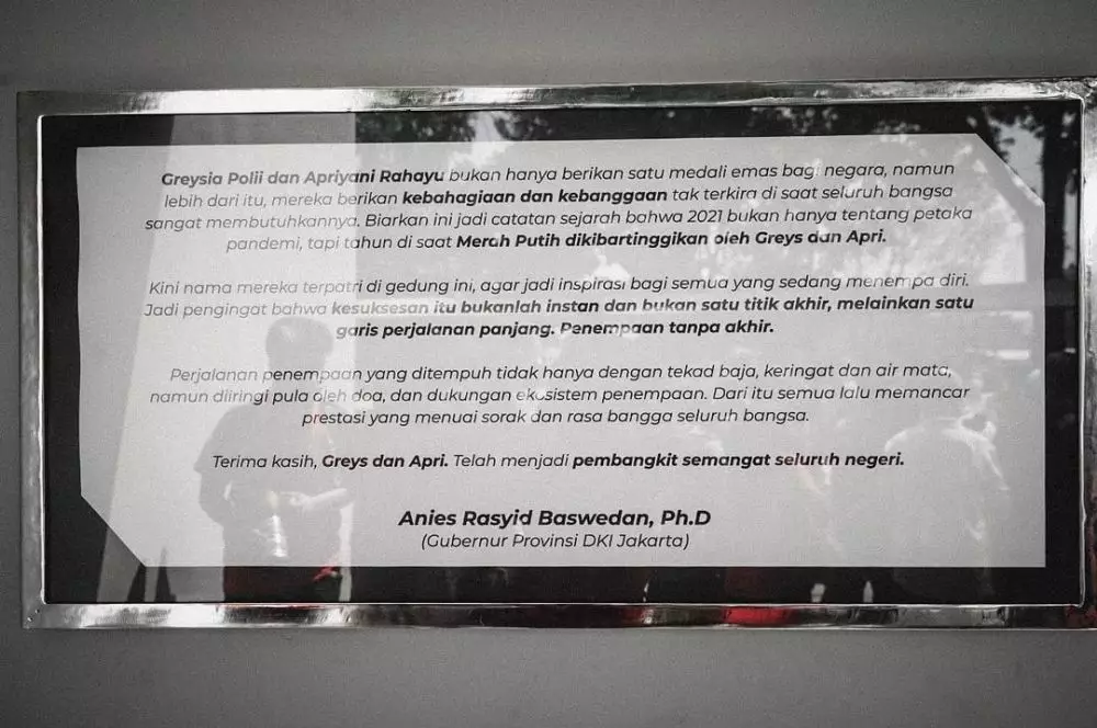 peresmian gedung emas greysia dan apriyani © instagram peresmian gedung emas greysia dan apriyani © instagram