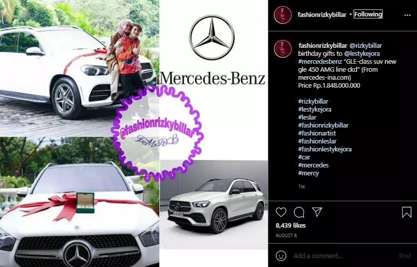 jam tangan Lesti dari Rizky Billar ini harganya fantastis Instagram jam tangan Lesti dari Rizky Billar ini harganya fantastis Instagram