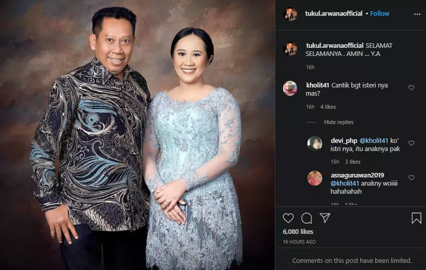 Tukul Arwana dikira punya istri baru Instagram Tukul Arwana dikira punya istri baru Instagram