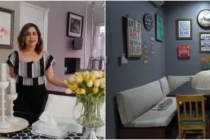 Potret ruang makan 9 presenter, milik Andre Taulany elegan