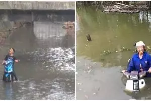 11 Momen apes orang di sungai ini absurdnya bikin gagal paham