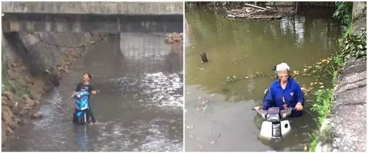 11 Momen apes orang di sungai ini absurdnya bikin gagal paham