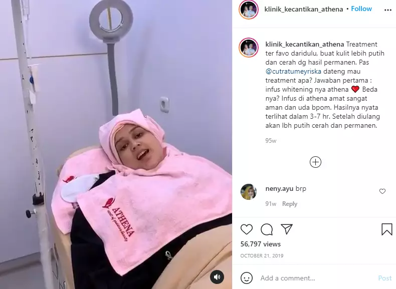 artis pelanggan klinik dokter Richard Lee © 2021 Instagram artis pelanggan klinik dokter Richard Lee © 2021 Instagram
