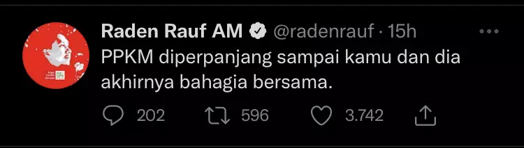 9 Cuitan lucu PPKM diperpanjang lagi ini bikin senyum tipis © 2021 brilio.net