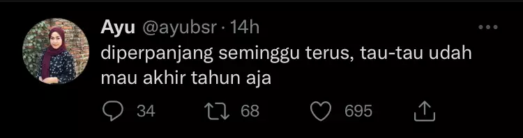 9 Cuitan lucu PPKM diperpanjang lagi ini bikin senyum tipis © 2021 brilio.net