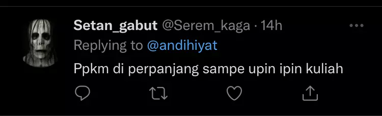 9 Cuitan lucu PPKM diperpanjang lagi ini bikin senyum tipis © 2021 brilio.net