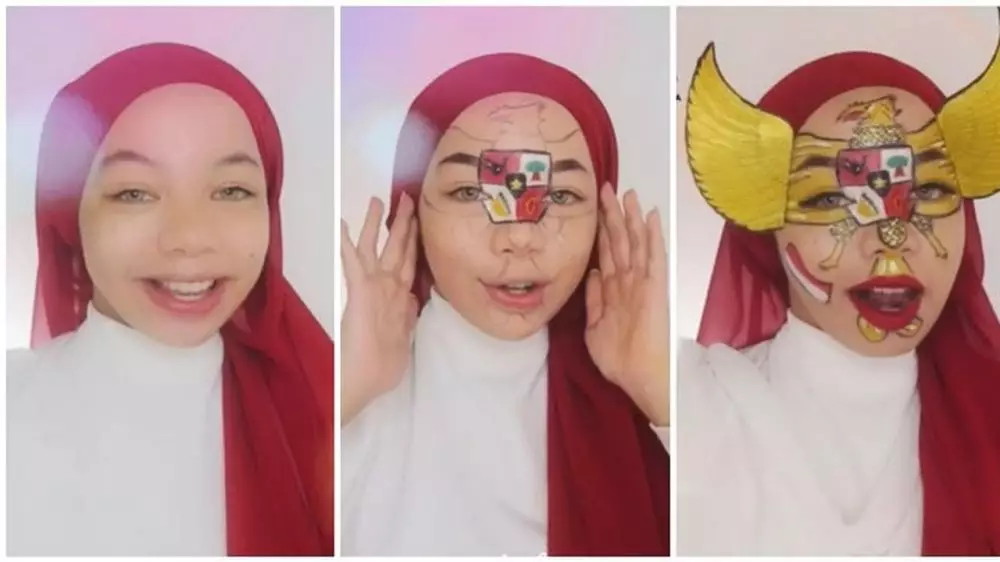 Kreasi makeup HUT RI-76 ala warganet dari berbagai sumber