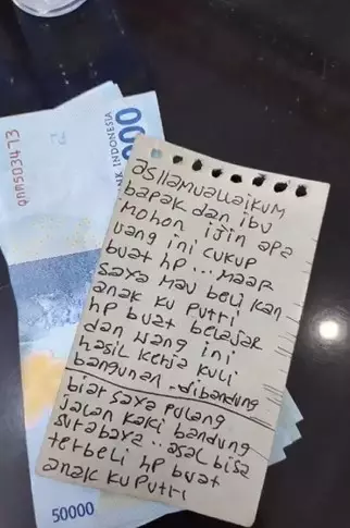 Kisah ayah jalan kaki Bogor-Bandung © TikTok/@sdfhnbffj