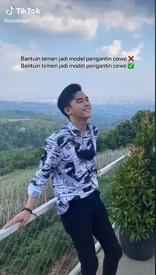 pria jadi pengantin wanita © 2021 TikTok