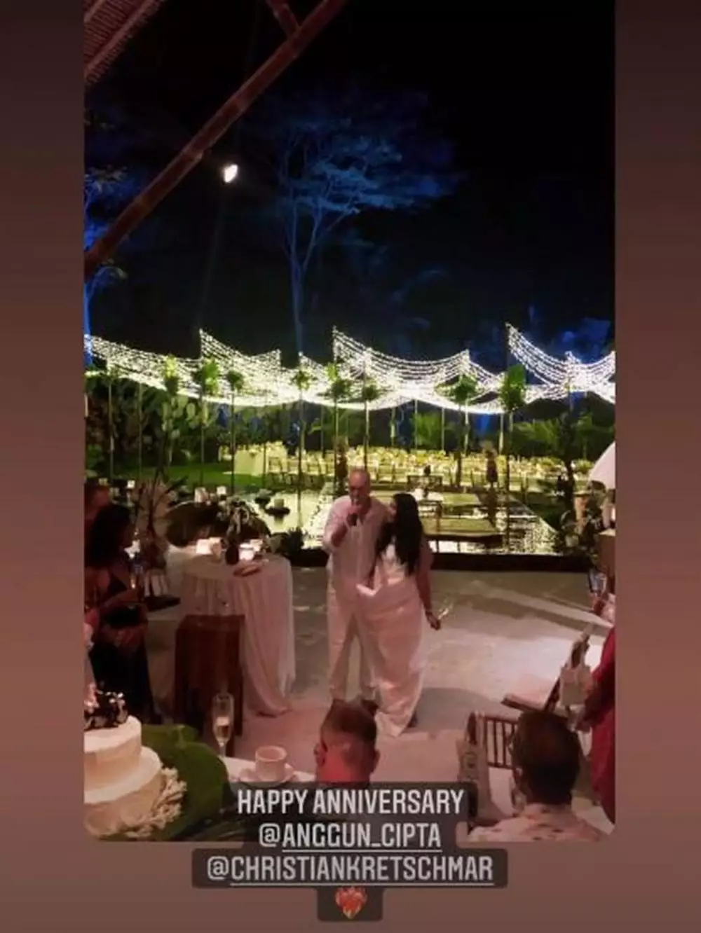 momen ulang tahun pernikahan anggun c sasmi © instagram momen ulang tahun pernikahan anggun c sasmi © instagram