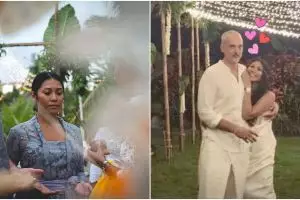 9 Momen ultah pernikahan Anggun C Sasmi ke-3, jalani melukat di Bali