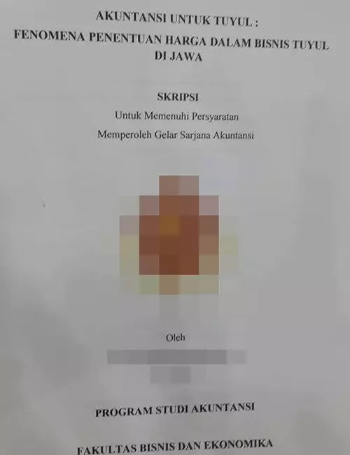 Judul Skripsi Berbagai sumber 