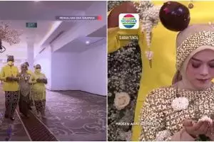 11 Momen siraman Lesty Kejora jelang pernikahan, auranya terpancar