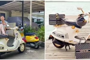 Penampakan Vespa seharga Rp 1 M milik Nagita Slavina