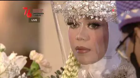 Detail penampilan akad Lesty © 2021 brilio.net