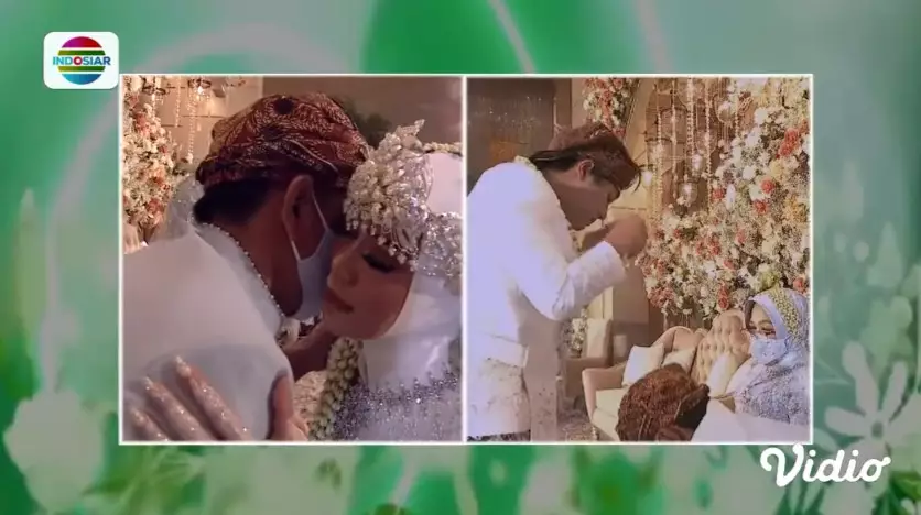 Momen sungkeman Lesty Kejora & Rizky Billar di akad nikah vidio.com Momen sungkeman Lesty Kejora & Rizky Billar di akad nikah vidio.com