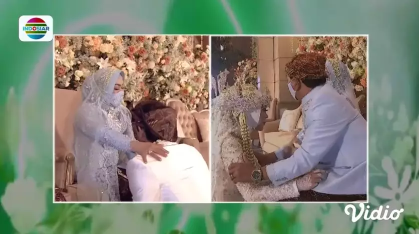 Momen sungkeman Lesty Kejora & Rizky Billar di akad nikah vidio.com Momen sungkeman Lesty Kejora & Rizky Billar di akad nikah vidio.com