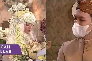 Gaya 11 selebriti di akad nikah Rizky Billar dan Lesty Kejora