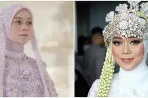 7 Gaya Lesty Kejora dari lamaran hingga akad nikah, konsisten menawan