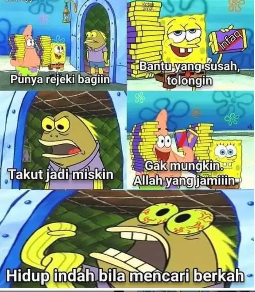 Meme lucu SpongeBob belajar tentang kehidupan ini bikin kesindir © 2021 brilio.net Meme lucu SpongeBob belajar tentang kehidupan ini bikin kesindir © 2021 brilio.net
