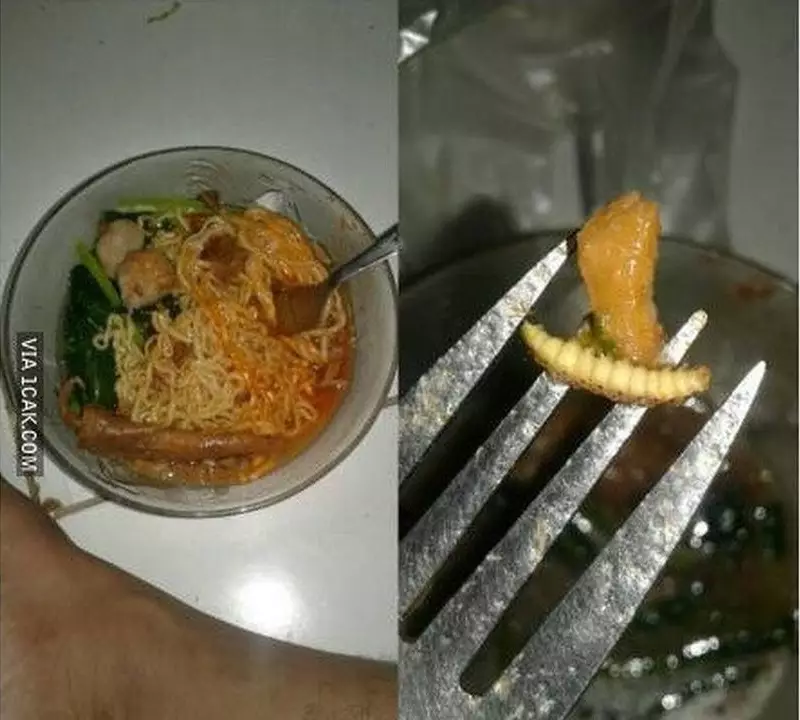 potret lucu makan mie ayam © 2021 berbagai sumber